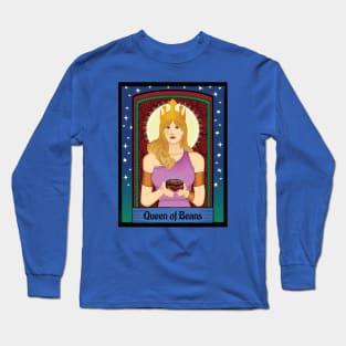 Queen of Beans Tarot Card Long Sleeve T-Shirt